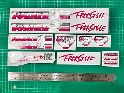 Torker 360 Air Pink And White Bmx Decals Sticker On Clear • $61.86