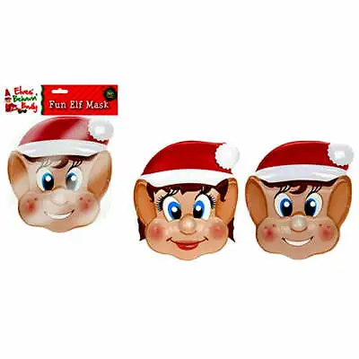 £2.50 • Buy Elf Design Face Mask - Boys Girls Party Home Fun School Xmas Costume Elves