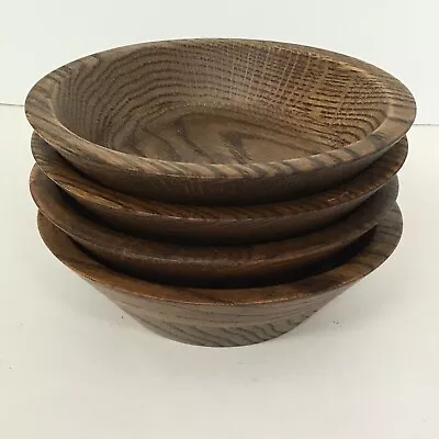 Original Walnut Bowl Factory Store Salad Bowls 7 Inch Lebanon Missouri Set Of 4  • $24.95