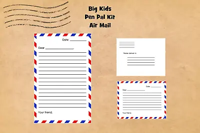 Big Kids Pen Pal Kit • $14.99