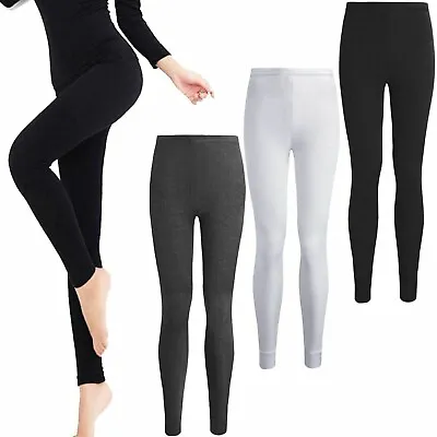 £4.98 • Buy Womens Ladies Thermal Long Johns Underwear Winter Ski Leggings Bottom Trousers