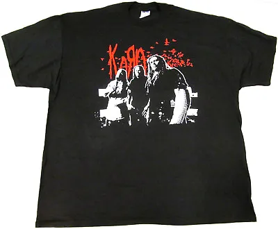 $21.95 • Buy KORN T-shirt Band Shot 07 Tour Nu Metal Tee Adult 2XL Black New Men