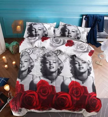 3D Home Textile Marilyn Monroe Oil Painting Full/Queen Size Bedding Sets • $39.99