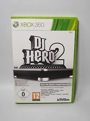 Game Microsoft Xbox 360 Dj Hero 2 With Record Without Turntable • £14.02