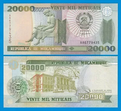 Mozambique 20000 Meticais P 140 1999 UNC 20000 • $3.85