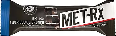 MET-Rx Big 100 High Protein Meal Replacement Bars Super Cookie Crunch 4 Ct • $16.43