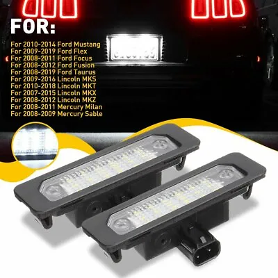 2* New For 2010-2014 Ford Mustang 6000K White LED License Plate Light Error Free • $12.34