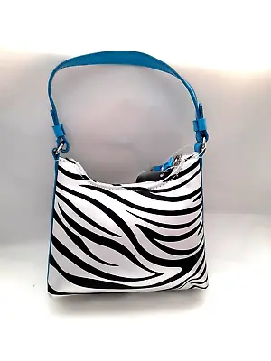 Satin Zebra Animal Print Mini Grab Bag Purse BNWT • £4.50