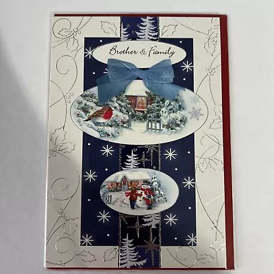 Brother And Family Christmas Card • £1.99