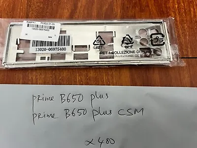 Asus Prime B650 Plus  Prime B650 Plus/csm  Io Shield Back Plate (metal)original • $14.98