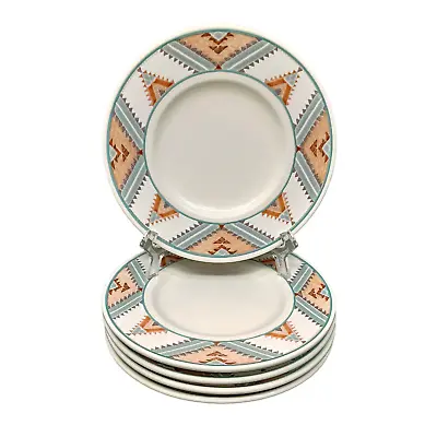 Mikasa Intaglio Santa Fe (5) Saucers /Bread Plates 6.5  CAC24 Southwest Design • $34.95