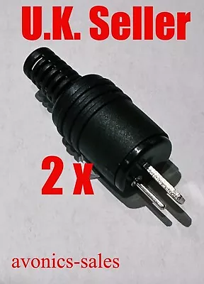 (2 Pack) - 2 Pin DIN Speaker Plugs HiFi (Screw Terminals) - BO - B&O System - UK • £3.99