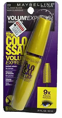 New Maybelline Volume Express Colossal Mascara #231 Classic Black Fast Shipping • $8.99