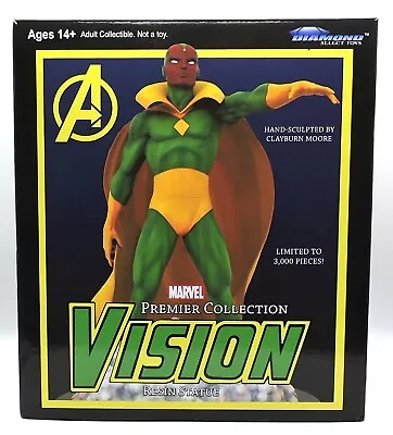 Mb25 Marvel Premier Collection Vision 11  Statue 236/3000 By Diamond Select NIB • $99.95