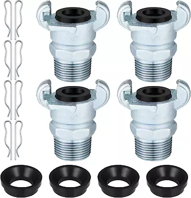 4 Sets NPT Iron Air Hose Fitting 2 Lug Universal Coupling Chicago Fitting For Fe • $30.16