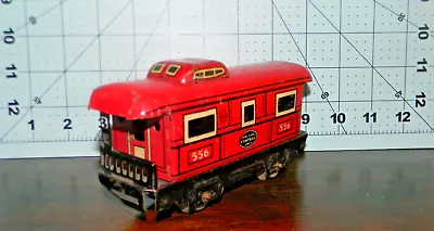 Marx 6  Streamlined Caboose ~ NEW YORK CENTRAL ~ 4-Wheel ~ Rd# 556 - O 27 • $6