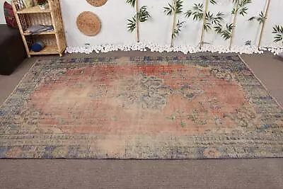 Cool Rug Floor Rug Tribal Rug Vintage Rug 5.8x9.1 Ft Large Rug Turkish Rug • $198