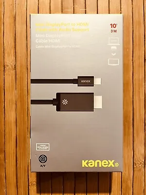 Kanex Mini Display Port To HDMI Cable With Audio Support 10’ Ft 3 M NEW • $10.99