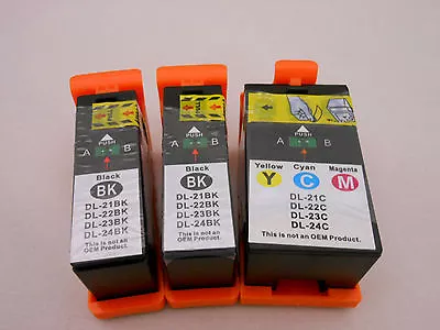$9.50 • Buy 3PK Series 21 22 23 24 BLK CLR Ink Cartridge For Dell V715W V515W P713W P513W