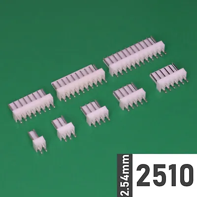 KF2510 2.54mm PCB Socket 2-20p Crimp Connector B2W (Molex KK 5051 / KK254 Style) • £3.63