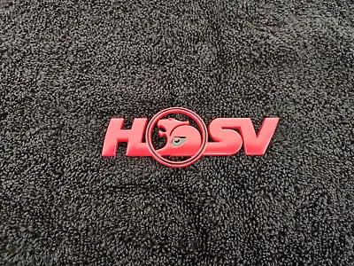 Matte Red HSV Badge Metal Emblem Sticker Commodore GTS R8 VE VF ClubsportSenator • $14.95