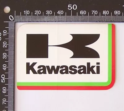 Vintage Kawasaki Motorcycles Logo Souvenir Advertising Promo Sticker Decal • $10.20