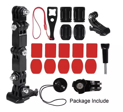 Motorcycle Helmet Chin Mount Kit For GoPro Hero 10/9/8/7/6/5 Sport Camera Holder • $10.73