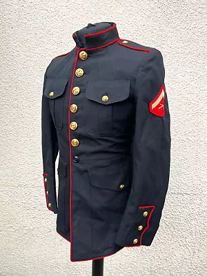 USMC Marine Corps Blues Dress Jacket Coat Military Tunic-39  Chest • £24.95