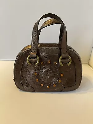 FRANCESCO BIASIA Genuine Leather Metallic Brown Mini Purse • $38