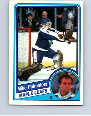 Vintage Hockey Card Opc 1984 Toronto Maple Leafs Goalie Mike Palmateer  No300 • $3.59