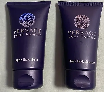 Versace Pour Homme After Shave Balm + Hair And Body Shampoo 50m (From Gift Pack) • $32.44