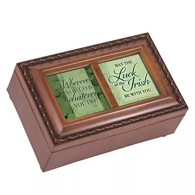 Cottage Garden Luck Of The Irish Be With You Woodgrain Rope Trim Jewelry Musi... • $42.52