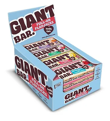 Giant Bars 20 X 100g Yogurt Coated Or Chocolate Vegetarian Flapjacks • £18.49