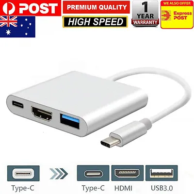 USB Type C To HDMI USB Type C Adapter 4K HDMI Digital AV Adapter For Pixel • $15.99