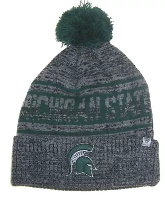 Michigan State Spartans  Mens Top Of The World Cuffed Knit Hat NWT Green Gray • $18.99