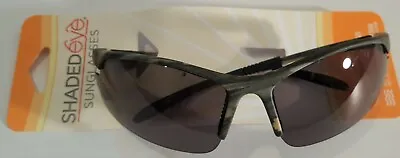 $9.99 • Buy Shaded Eye Men Bikers Sports Sunglasses Black Lenses Plastic Curved Camo Frame 