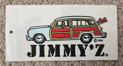 Jimmy'Z Surfboards Clothing 80's Woody Long-board Vintage Surfing Sticker • $13.99