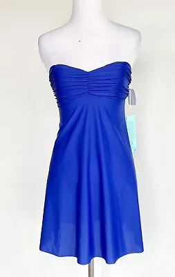 Eco Swim Blue Swim Dress Cover-Up Size XS Retail $48 Price $28 NWT • $21