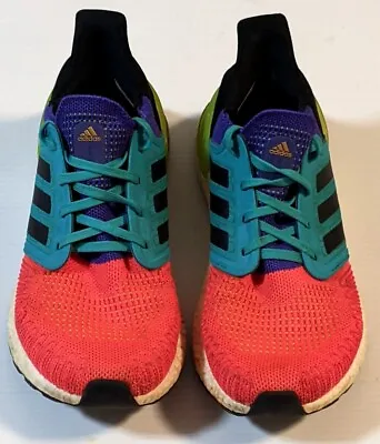 $50 • Buy Adidas Ultra Boost 20 Primeblue What The FV8331 Shoes Sneakers Trainers Size US8