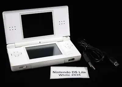 Nintendo DS Lite Console Handheld [White] + USB Charging Cable TESTED WORKING • $109.95