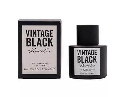 Black Vintage By Kenneth Cole 3.4 Oz EDT Cologne For Men New In Box • $28.37