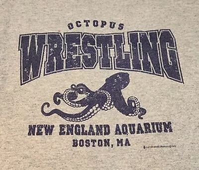 Octopus Wrestling New England Aquarium Boston Massachusetts Shirt (Size XL) • $20