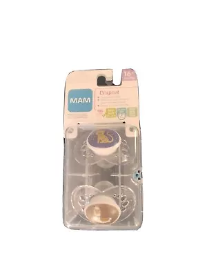 Mam Pacifier Original Llama & Cat Orthodontic Blue Gold Toddler SEALED  16+M • $9.99