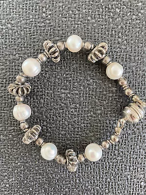 High End*rare*amazingly Gorgeous Retro Genuine Pearl Magnetic Closure Bracelet!! • $32.88