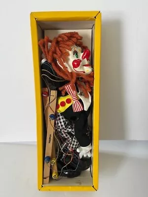 Pelham Puppets Boxed Bimbo The Clown Marionette Puppet England  EXC Condition • $49.99
