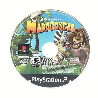 Madagascar (2005)  PlayStation 2  Disc Only  Tested • $9.99