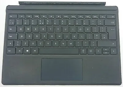 Microsoft Surface Pro 4 5 6 7 Type Cover Uk Gb Keyboard Black • £38.90