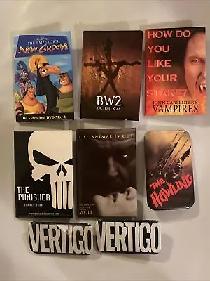 Lot Of 8 Vintage Movie Promo Buttons The Howling Wolf DC Marvel Disney Punisher • $29.95