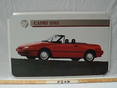 Dealership Showroom Sign/Promotional Poster 1992 Mercury Capri 92 Dealer Promo  • $399.99