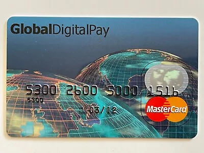 Global Digital Pay MasterCard Credit Card Choice Bank Ltd Belize Exp 2012 • $22.99